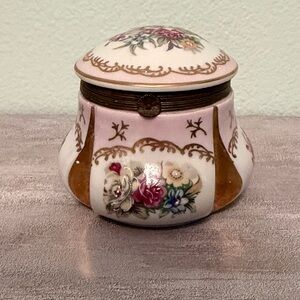 Floral Ceramic Trinket Box